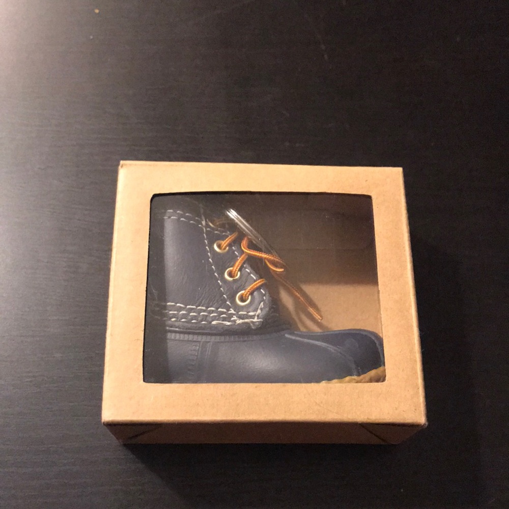LL bean Boot Keychain Navy